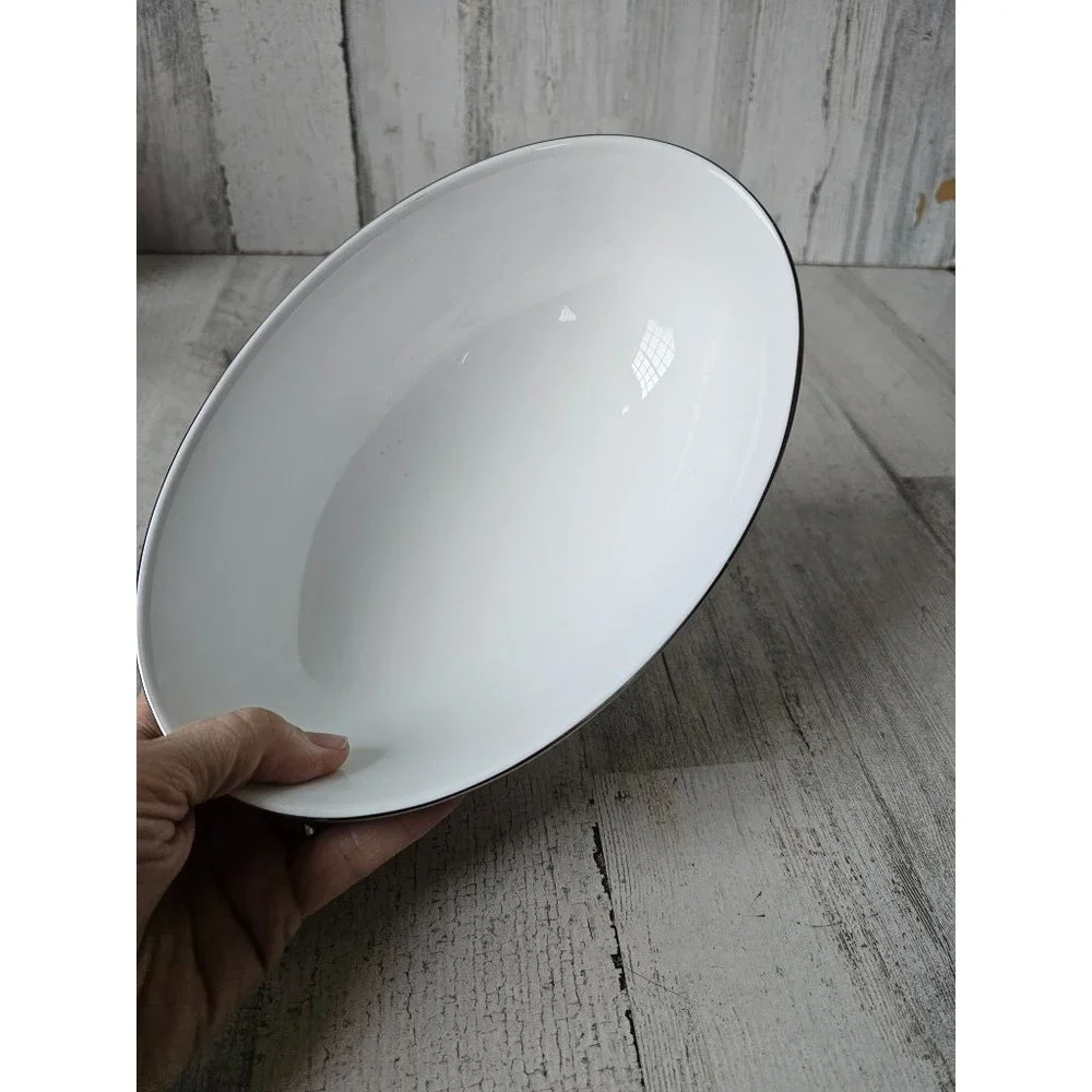 Lenox colin cowie millennia serving bowl‎ oval silver